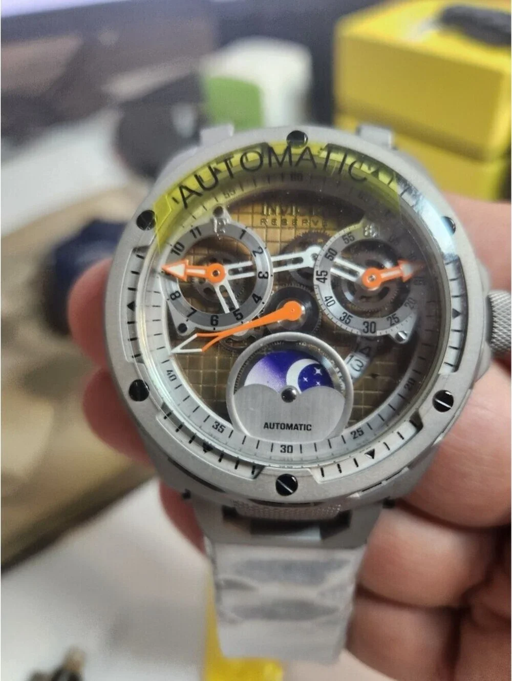 Invicta Eclipse Automatic Shot Blast Titanium 50mm (50036)